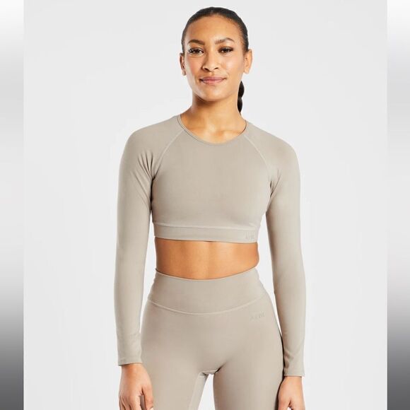 NEW AYBL Bundle Staple Long Sleeve Crop Tops small/xs - Picture 4 of 12